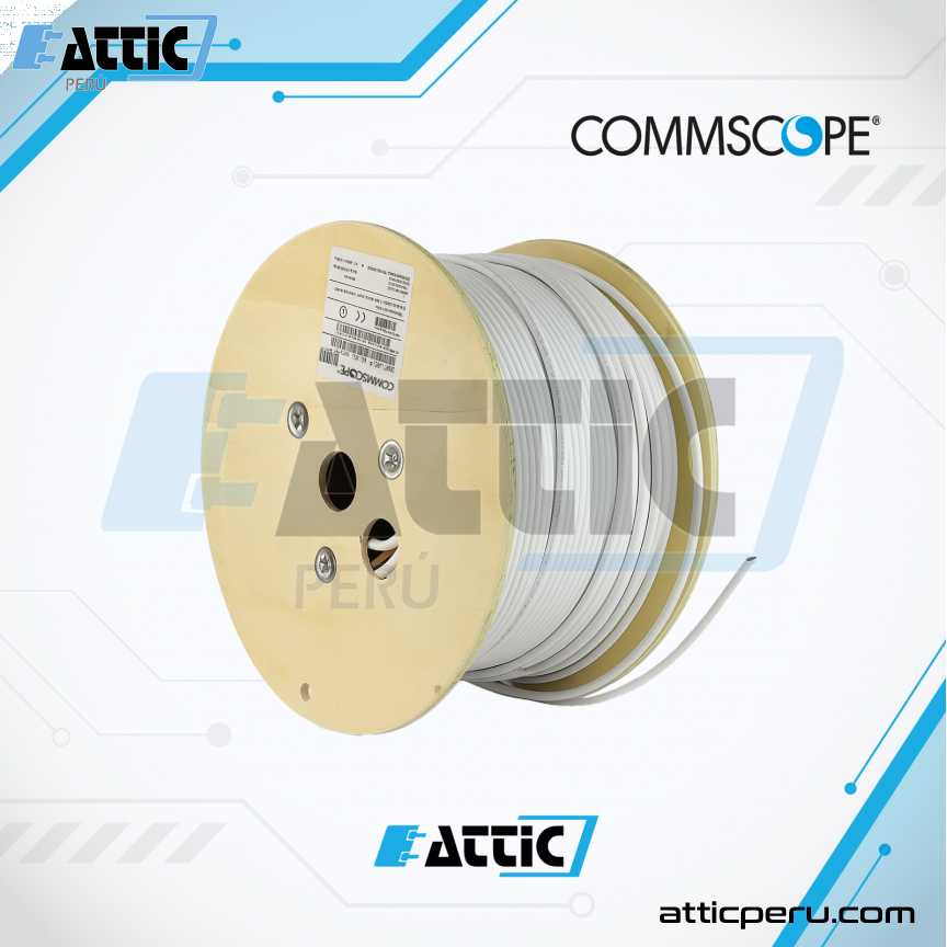 Cable F/UTP COMMSCOPE Cat 6A 4x23 Blanco 884021208/10