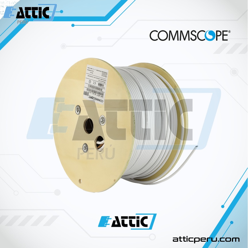 Cable F/UTP COMMSCOPE Cat 6A 4x23 Blanco 884021208/10