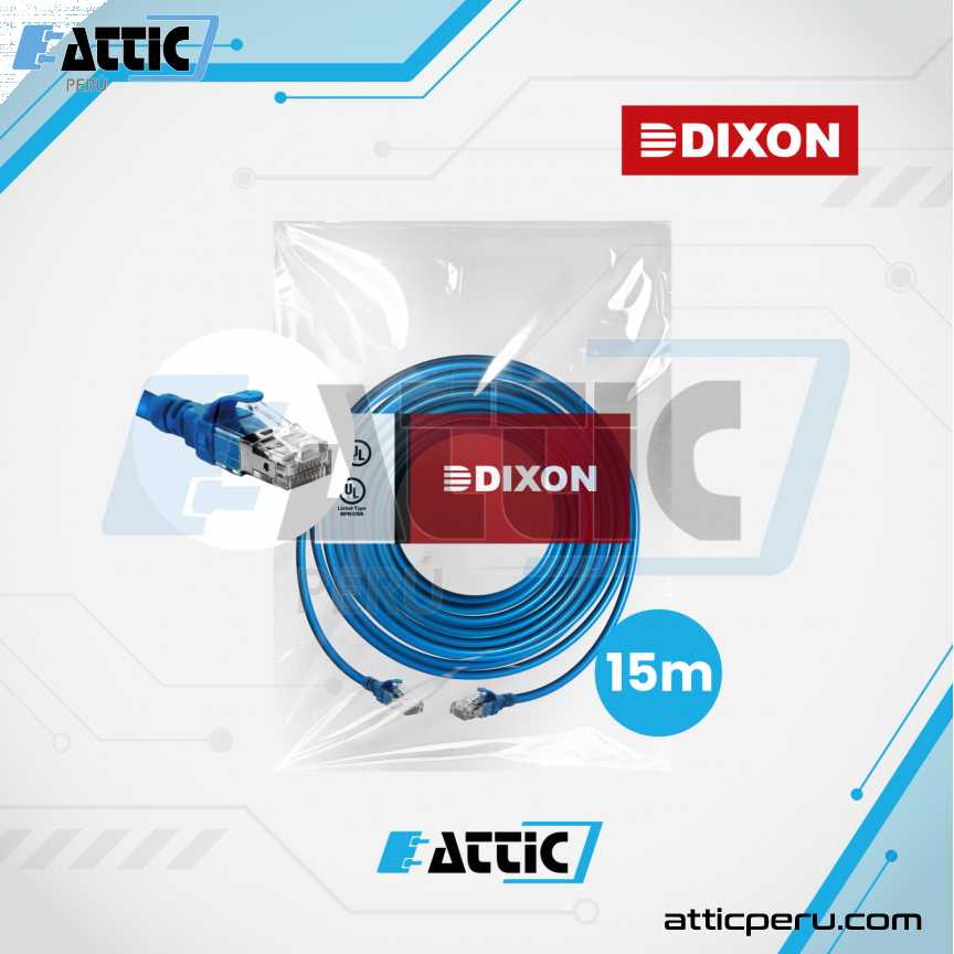 Patch Cord LSZH Cat5e DIXON 15m Azul URT4EF4N#15M4B6