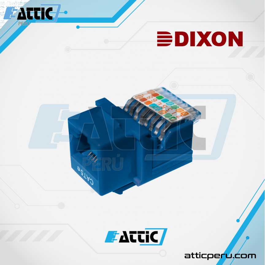 Jack RJ45 Cat5e Presión DIXON Azul KJ7-CE-US/BLN