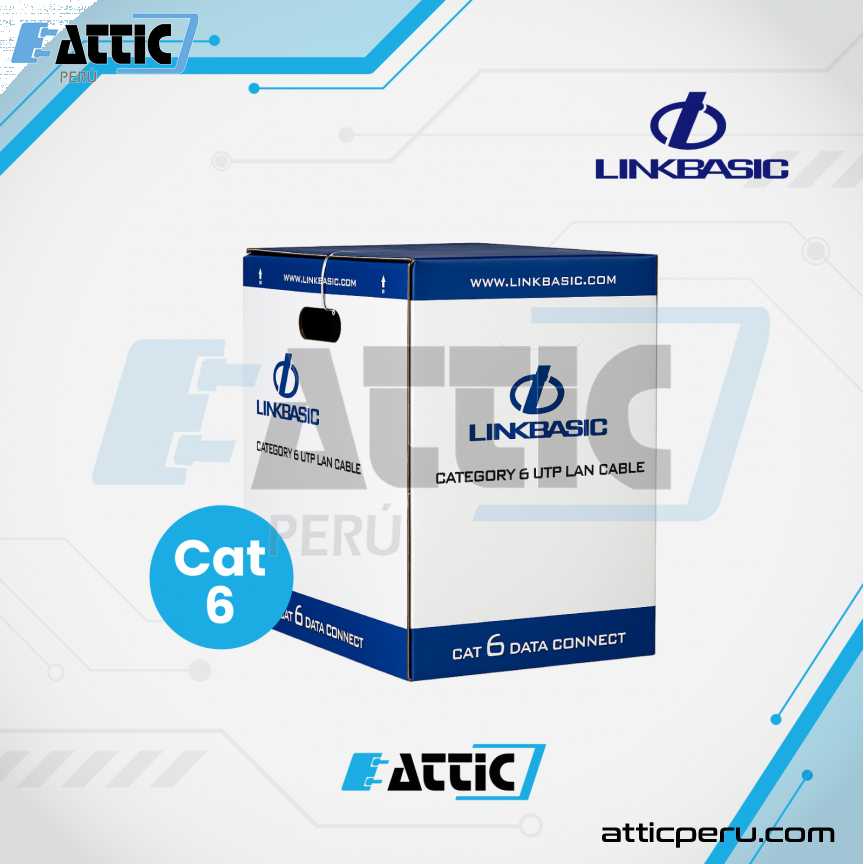 Cable UTP LINKBASIC Cat6 sólido LSZH gris CLA04-UC6-LSZH-7035