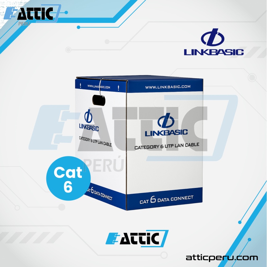 Cable UTP LINKBASIC Cat6 sólido LSZH gris CLA04-UC6-LSZH-7035