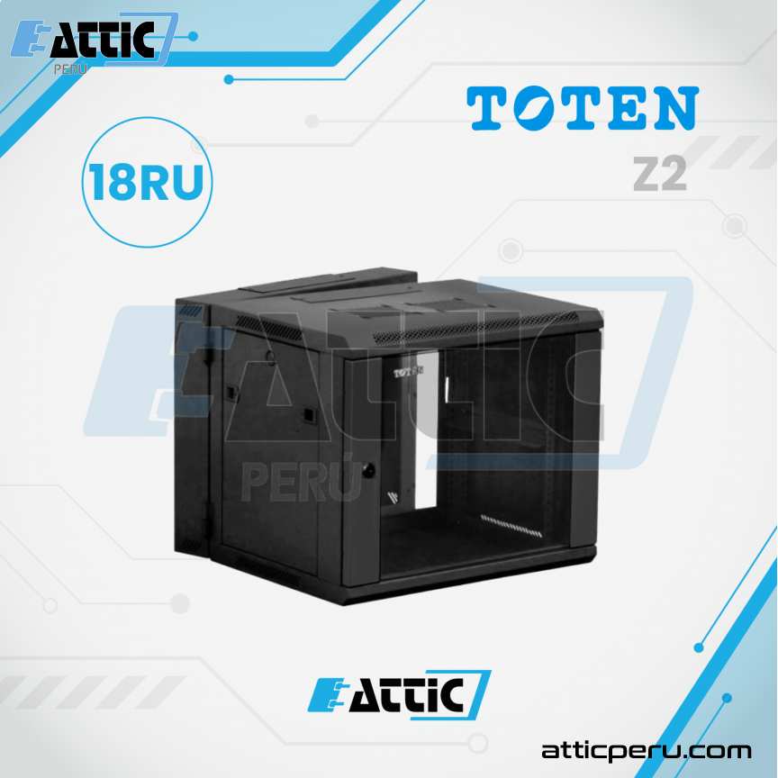 Gabinete de Pared TOTEN 18RU Z2.6418.9001 Pivotable