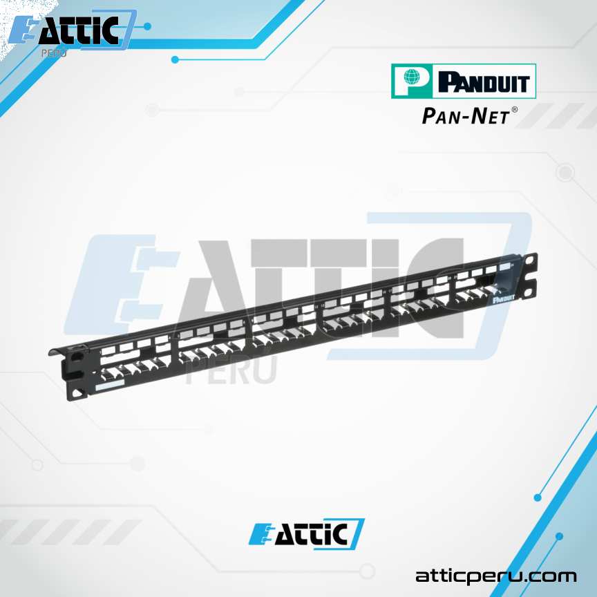 Patch Panel 24p 1RU Panduit PANNET Cat6A CP24WSBLY