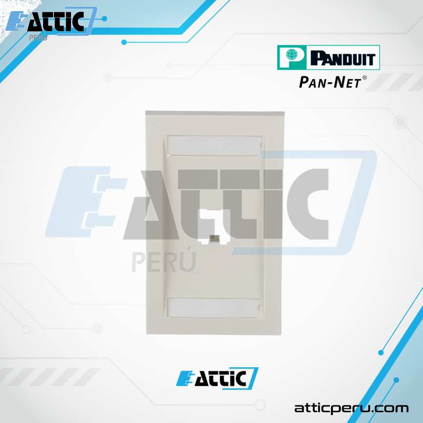 Faceplate 1 Puerto Panduit PANNET Blanquecino CFPE1IWY