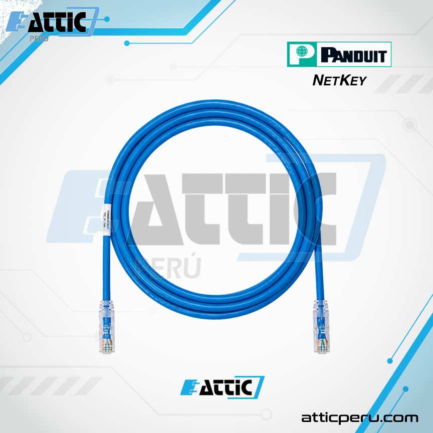 Patch Cord UTP Cat6 24AWG 7m Azul Panduit NETKEY NK6PC7BUY