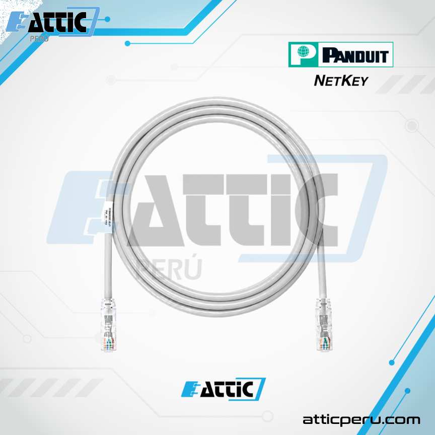 Patch Cord UTP Cat6 24AWG 7m Blanco Panduit NETKEY NK6PC7Y