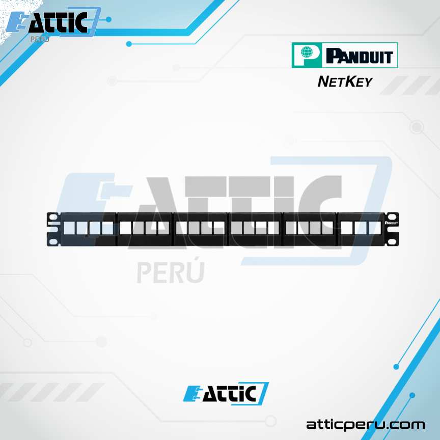 Patch Panel 24p 1RU Panduit NETKEY NKFP24Y