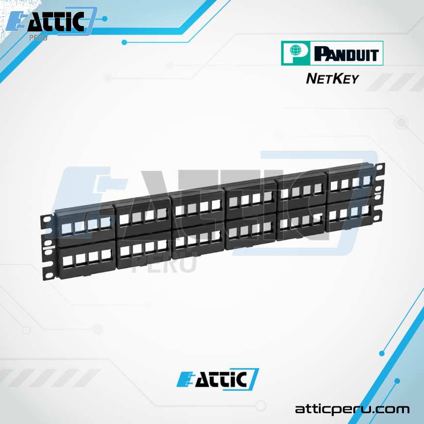 Patch Panel 48p 2RU Panduit NETKEY NKFP48Y