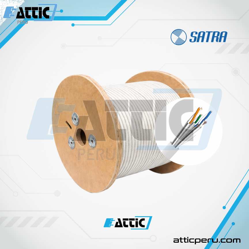 Cable U/FTP SATRA Cat6A LSZH 4x23 Interior Blanco 0203013001