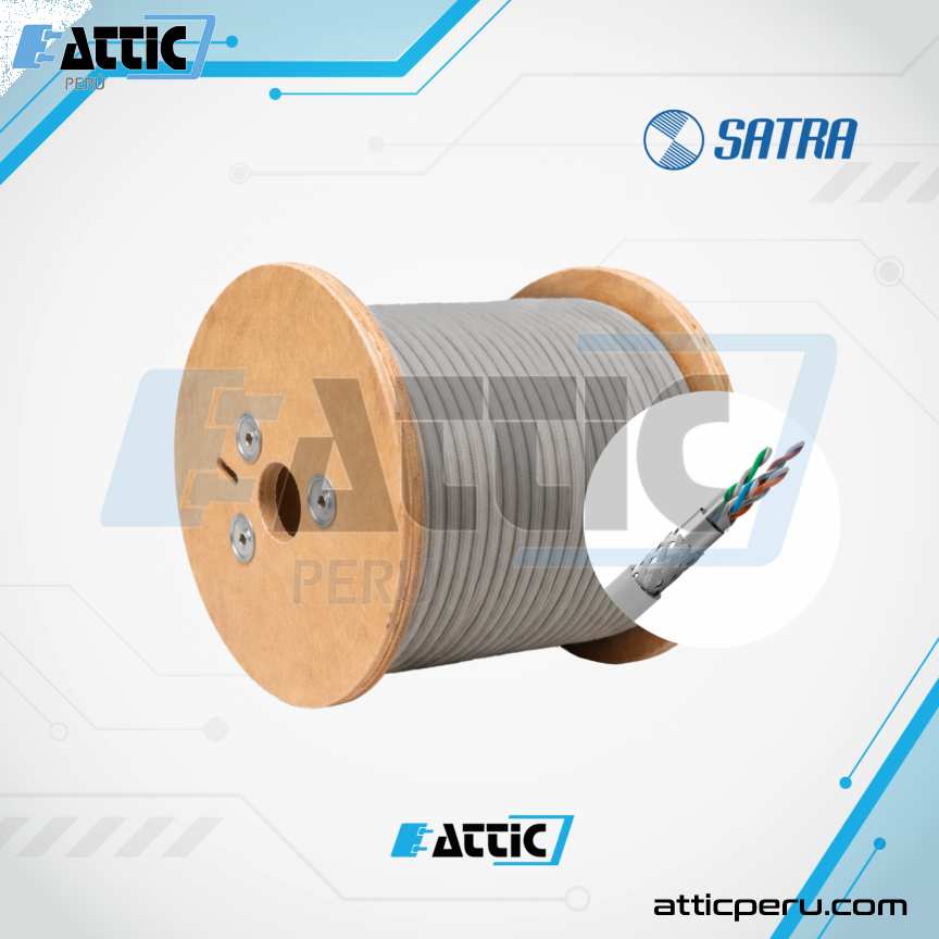 Cable SF/UTP SATRA Cat6 PVC 4x23 Interior Gris 0212072101