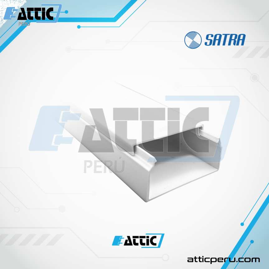 Canaleta PVC 39x19 SIN Adhesivo SATRA