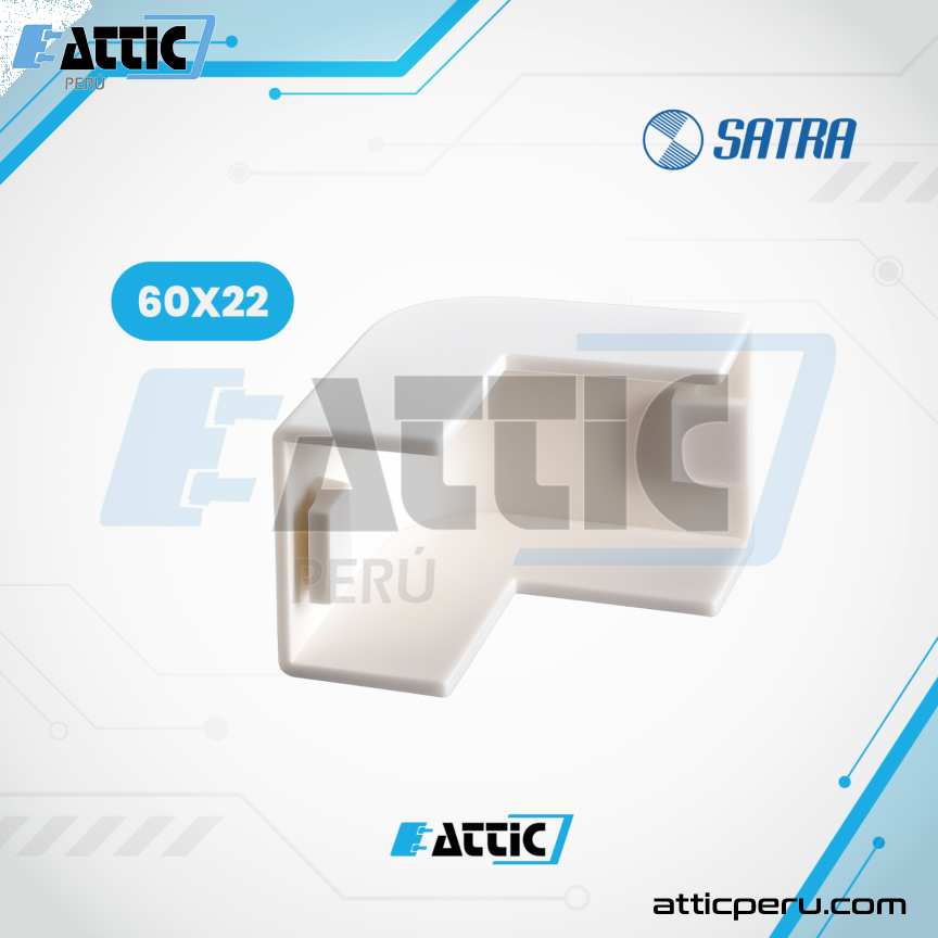 Ángulo Externo PVC 60x22 para canaletas SATRA