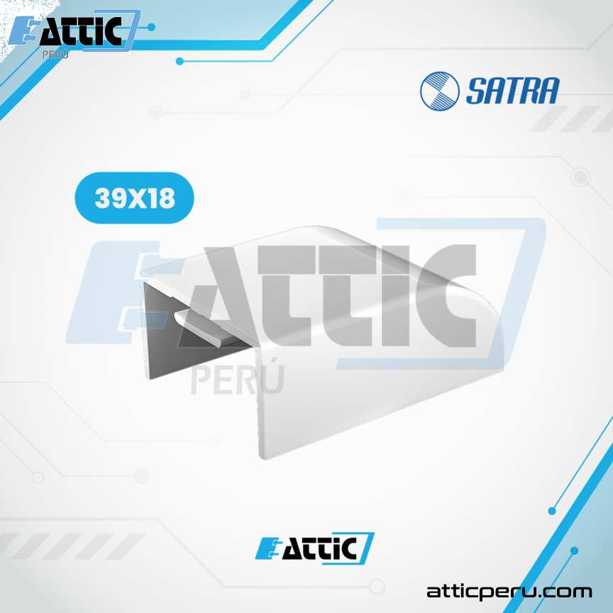 Tapa Final PVC 39x18 para canaletas SATRA