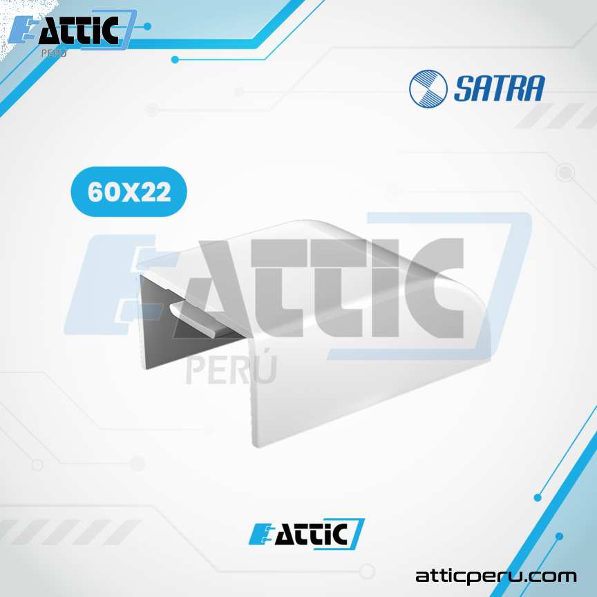 Tapa Final PVC 60x22 para canaletas SATRA