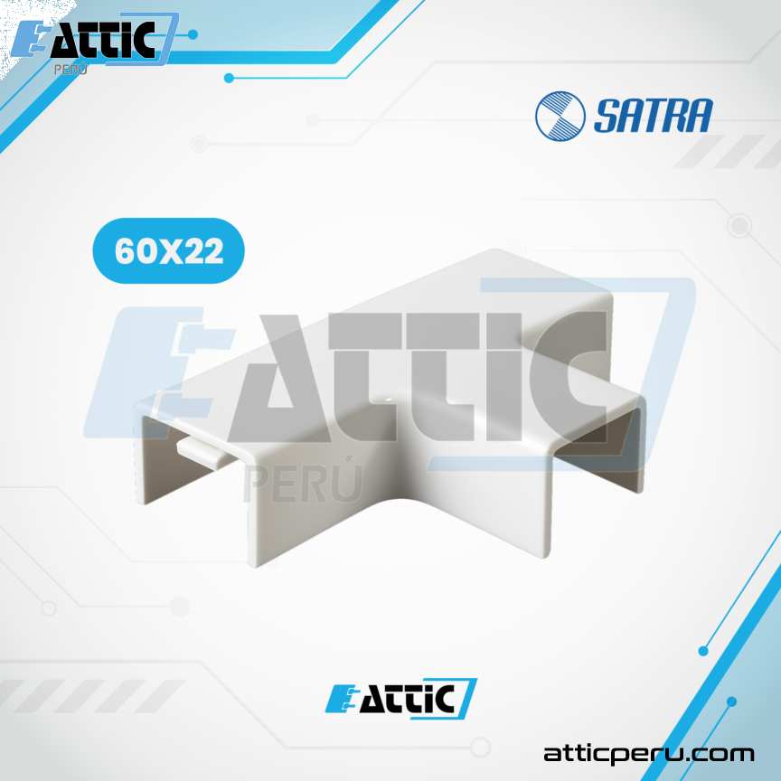Derivación PVC 60x22 para canaletas SATRA