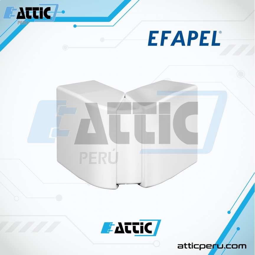 Ángulo Externo PVC para Canaleta 110x50 mm EFAPEL 10096RBR