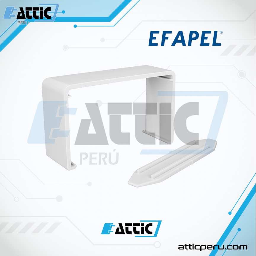 Unión PVC para Canaleta 110x50 mm EFAPEL 10094 RBR