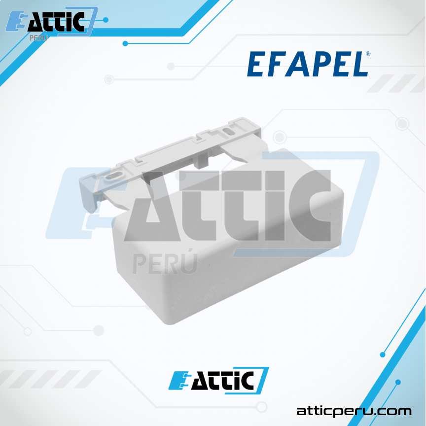 Tapa Final PVC para Canaleta 110x50 mm EFAPEL 10095 RBR