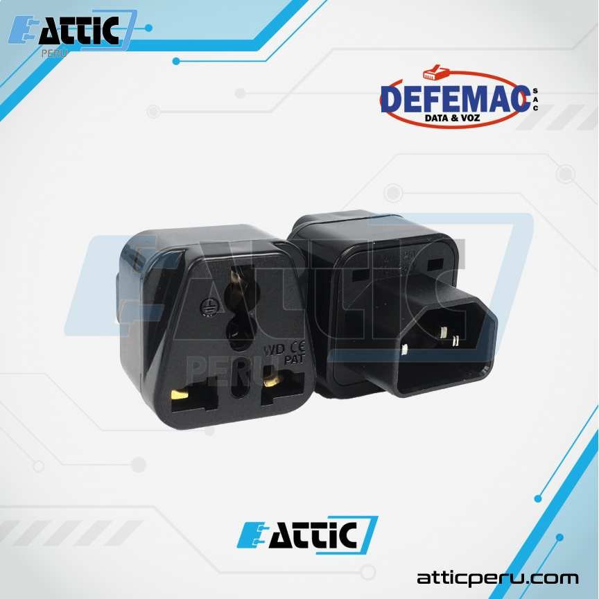 Adaptador UPS C14 a C13 DEFEMAC