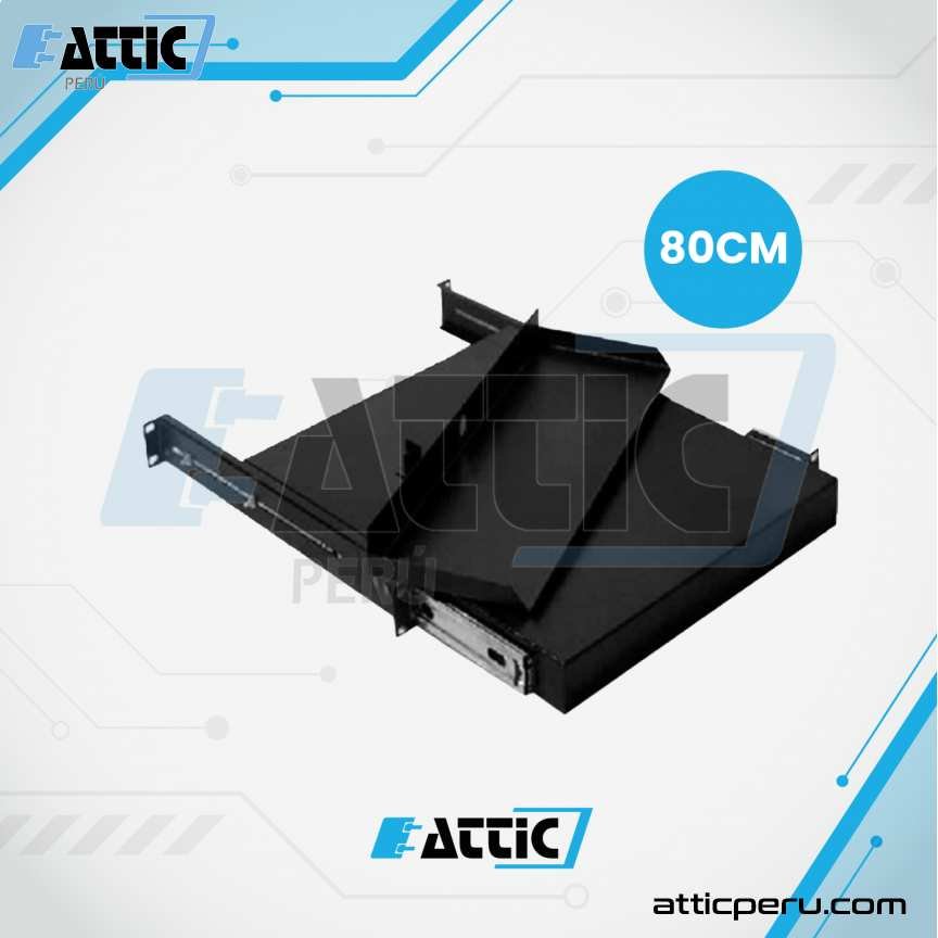 Bandeja Retractil 1RU 80cm Teclado/Mouse NACIONAL