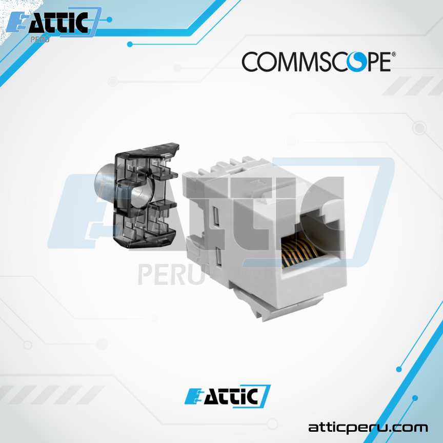 Jack RJ45 Cat6 1-1375055-3 COMMSCOPE SL110-6-P. WH Blanco