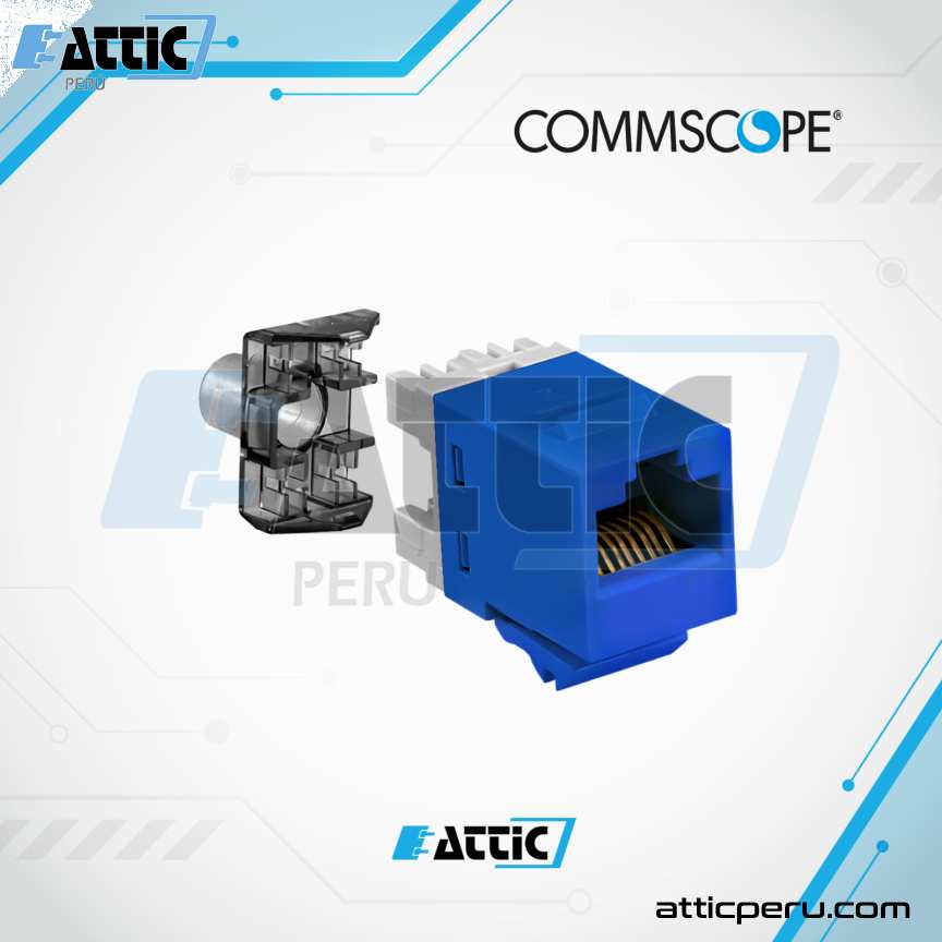 Jack RJ45 Cat6 1375055-6 COMMSCOPE SL110-6-BL Azul