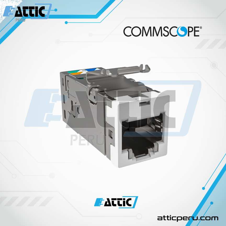 Jack RJ45 Cat 6A COMMSCOPE SLX-6AS-P.WH 1-2153449-3 Blanco