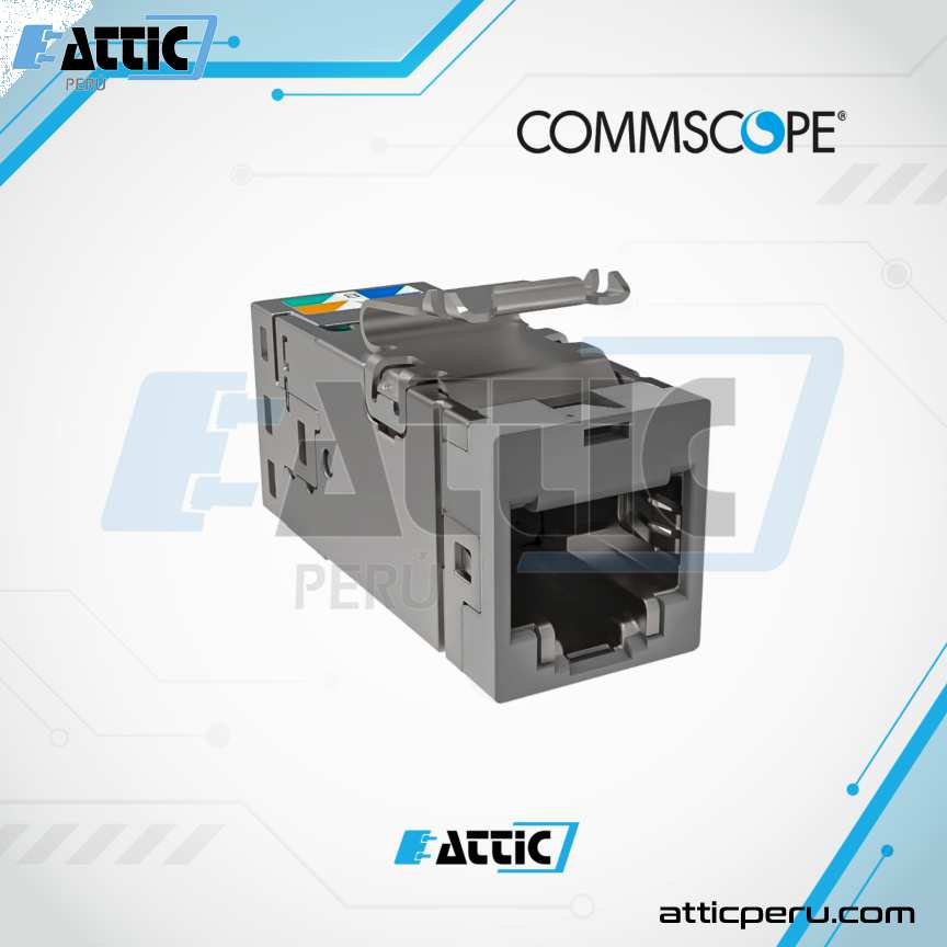 Jack RJ45 Cat 6A COMMSCOPE SLX-6AS-P.WH 2153449-4 Gris