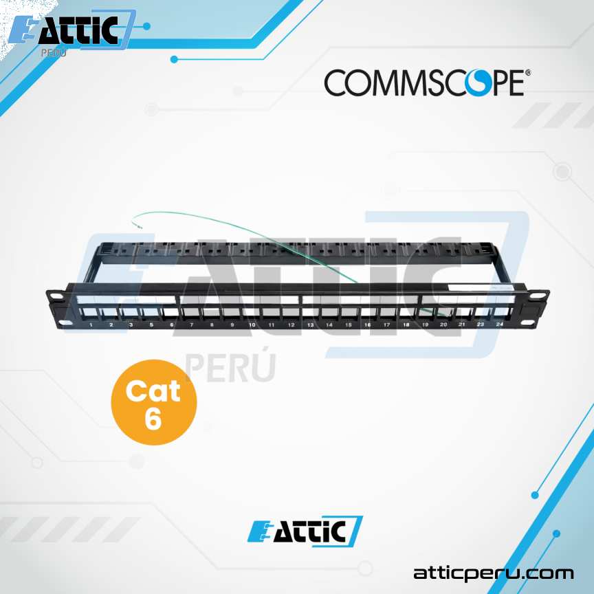 Patch Panel STP 24P CAT 6 COMMSCOPE SL-1U-24 2153437-1