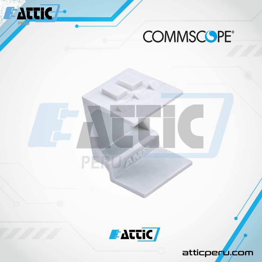Tapa Ciega COMMSCOPE 1-1116412-3 Blanca para Faceplate SL