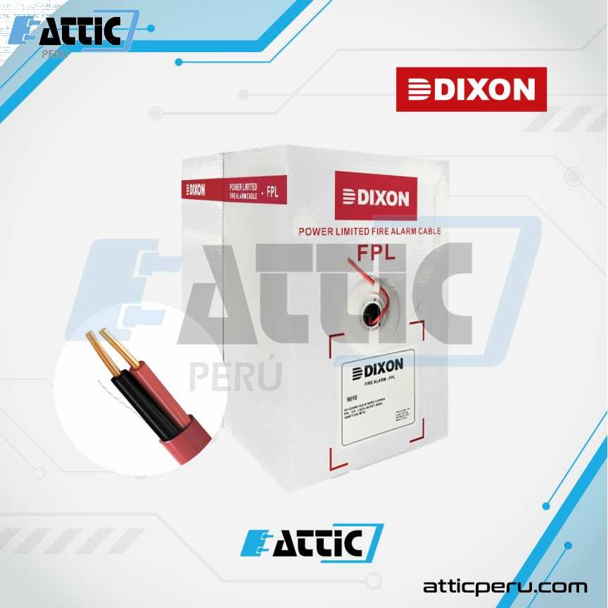 Cable DIXON FPL 2x14 Alarma Contra Incendio 9012