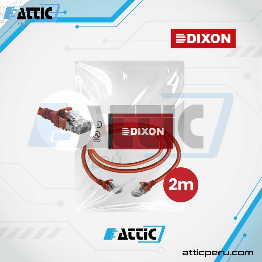 Patch Cord LSZH Cat5e DIXON 2m Rojo URT4EF4N#02M4B2