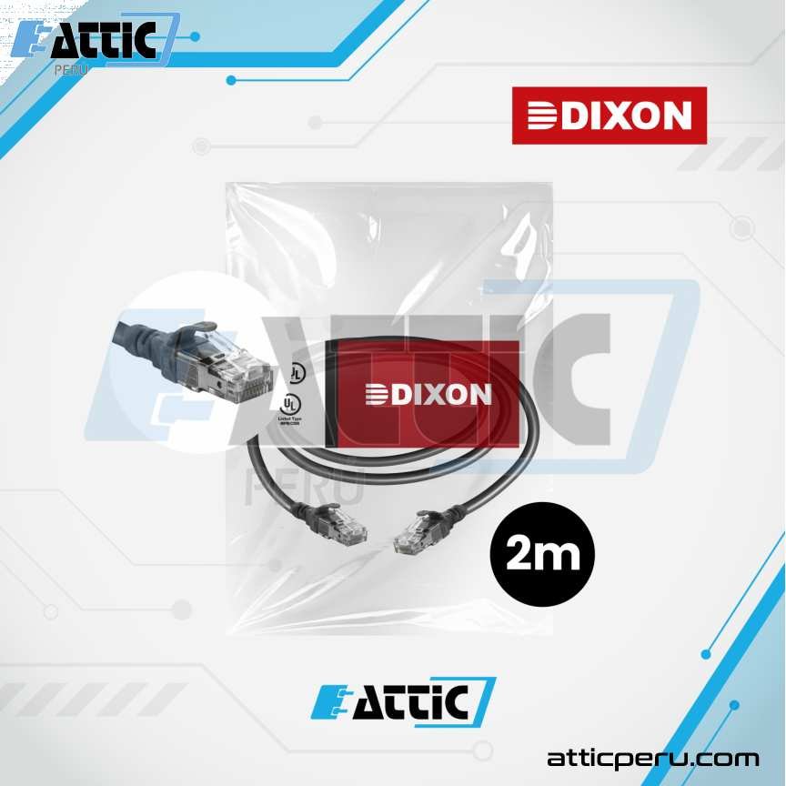 Patch Cord LSZH Cat5e DIXON 2m Negro URT4EF4N#02M4B0