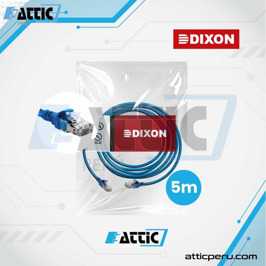 Patch Cord LSZH Cat5e DIXON 5m Azul URT4EF4N#05M4B6