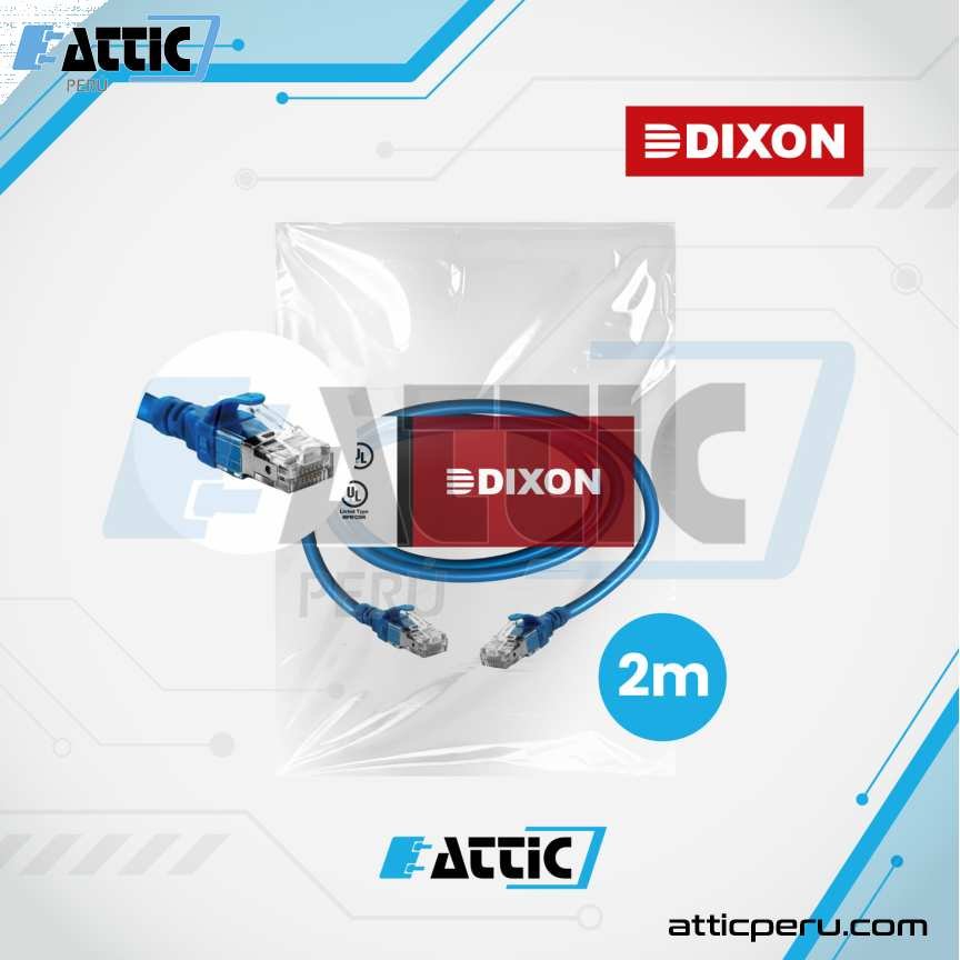 Patch Cord LSZH Cat5e DIXON 2m Azul URT4EF4N#02M4B6