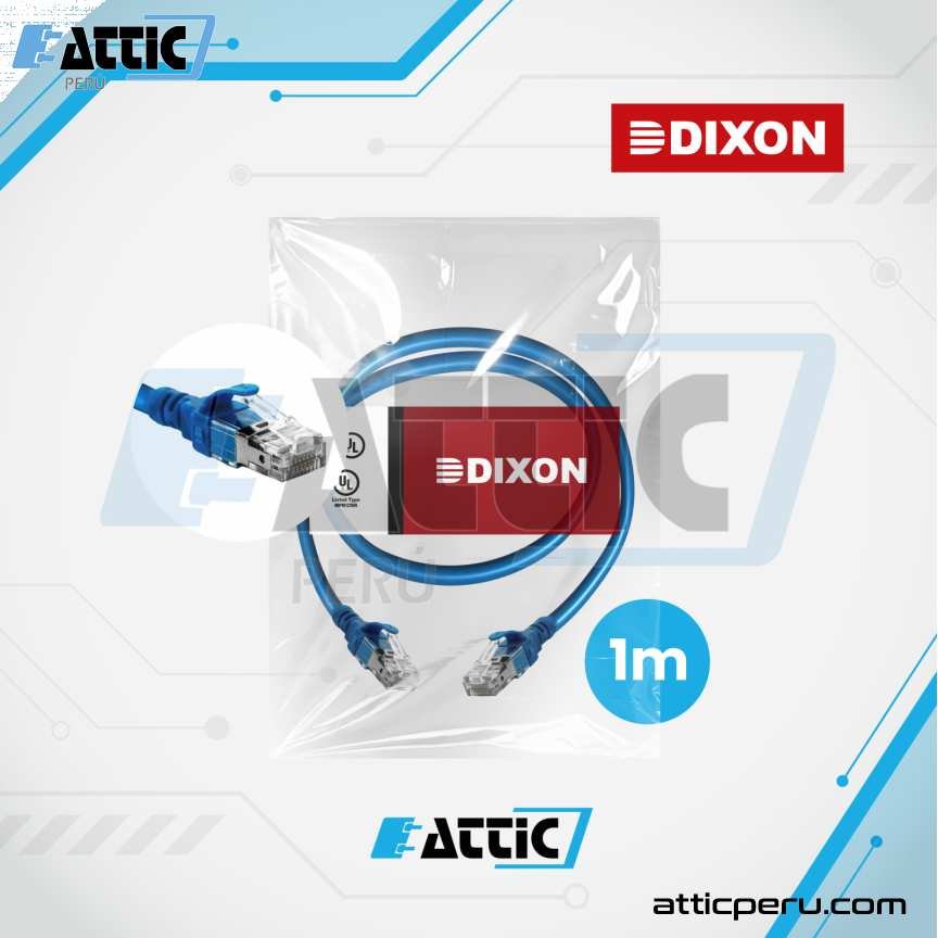 Patch Cord LSZH Cat5e DIXON 1m Azul URT4EF4N#01M4B6