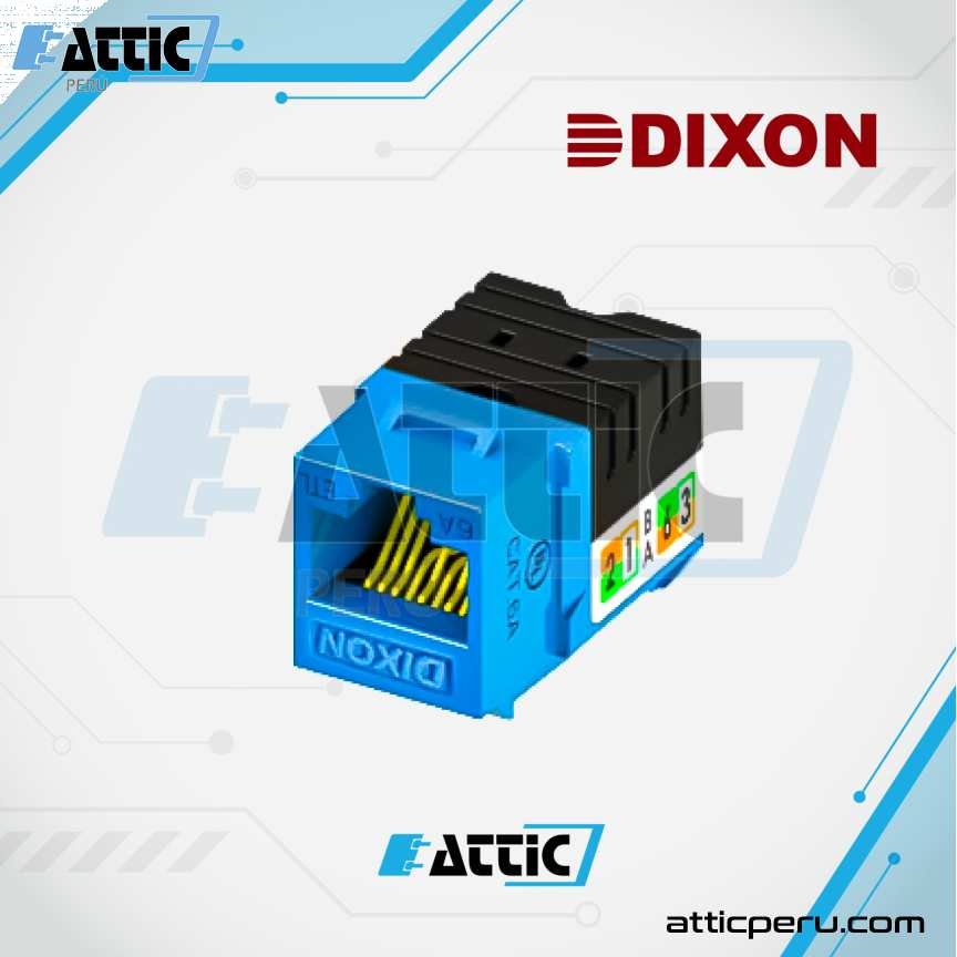 Jack RJ45 Cat 6A Poncheo DIXON Azul KJ38-C6A-US/BLN