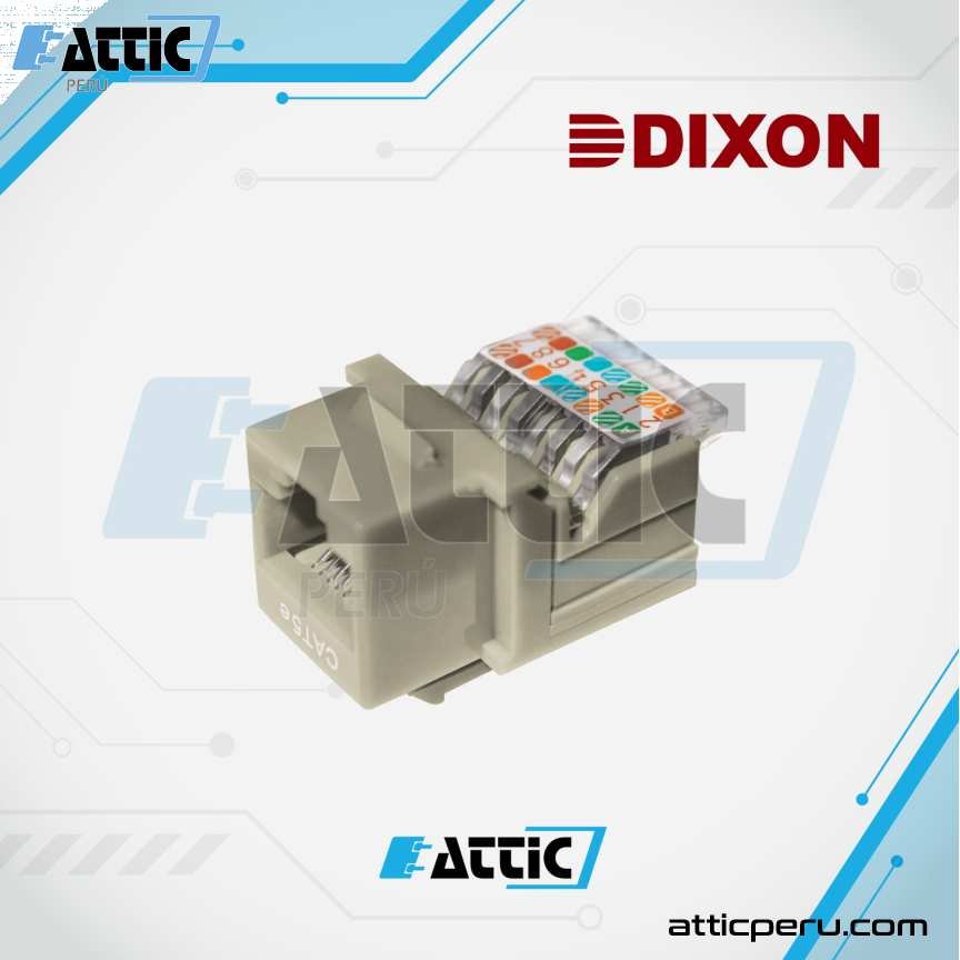 Jack RJ45 Cat5e Presión DIXON Marfil KJ7-CE-US/IVN