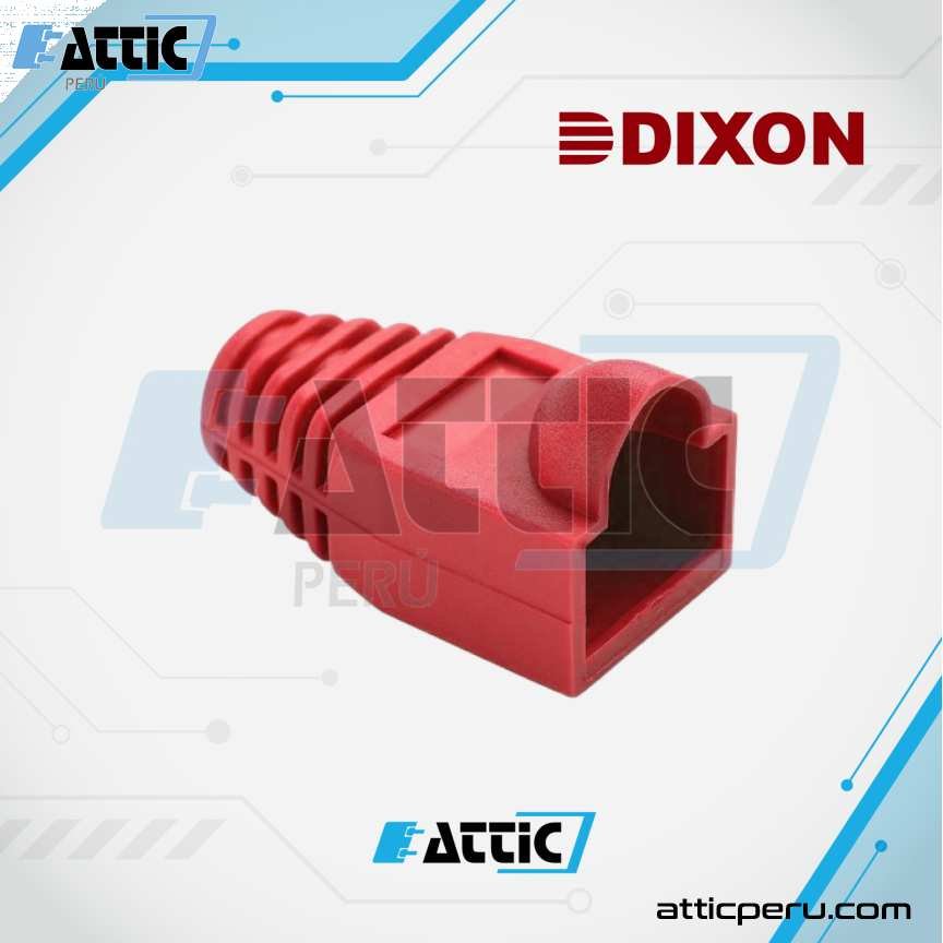 Capucha para Plug RJ45 Rojo DIXON SR-V11/RDB-CN