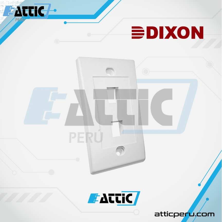 Placa Ejecutiva 2 Puertos Vertical DIXON JE317A-V2/WH
