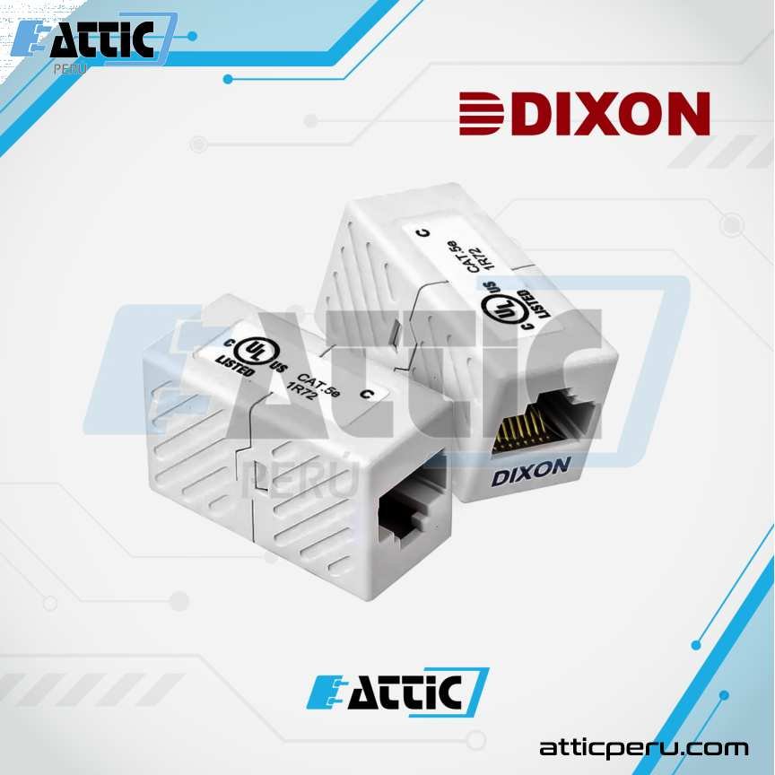 Acoplador de Red RJ45 Cat5e DIXON JE315A-C6/WH