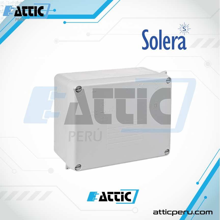 Caja estanca de conexión SOLERA sin conos 160x135x70