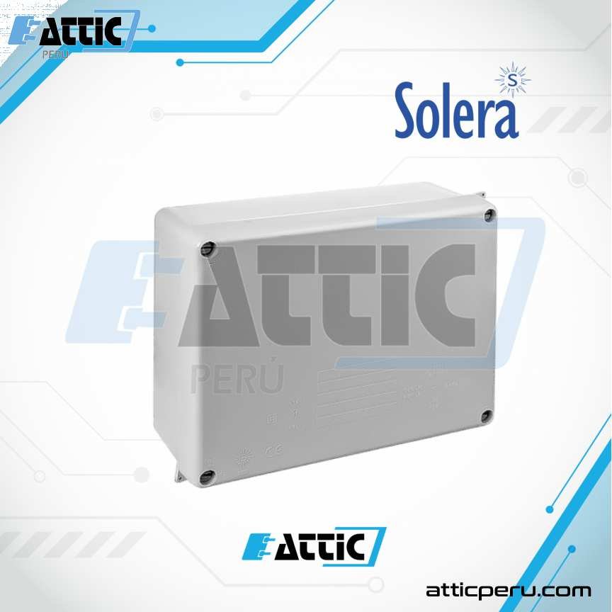 Caja estanca de conexión SOLERA sin conos 220x170x80