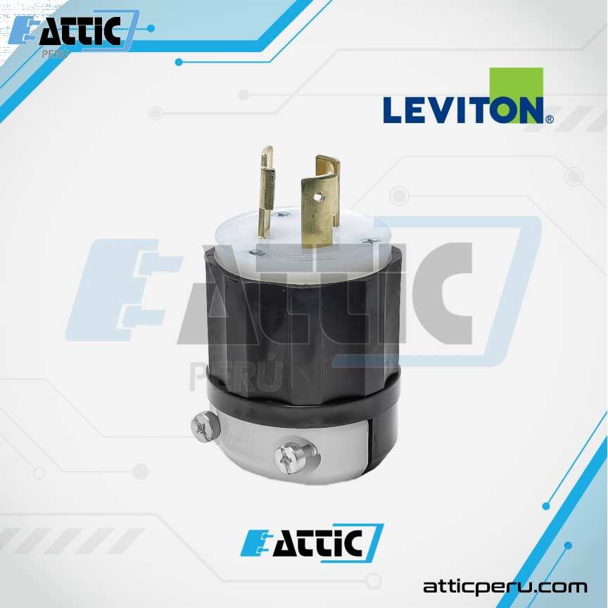 LEVITON 2321 Enchufe Aéreo 20A 250V NEMA L6-20P