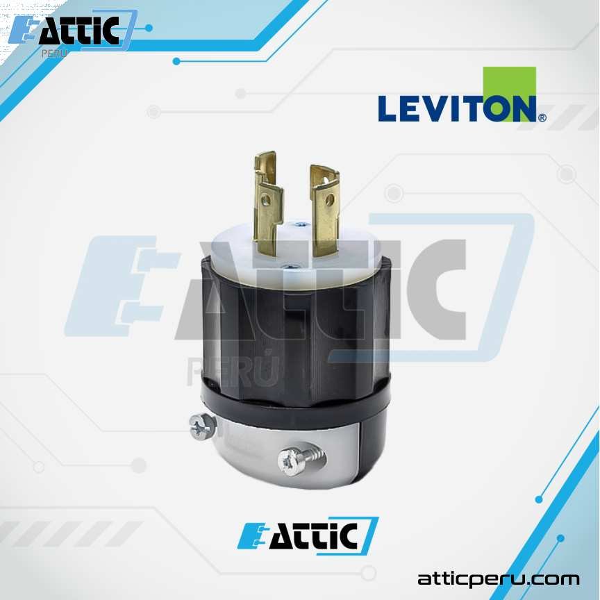 LEVITON 2721 Enchufe Aéreo 30A 250V NEMA L15-30P