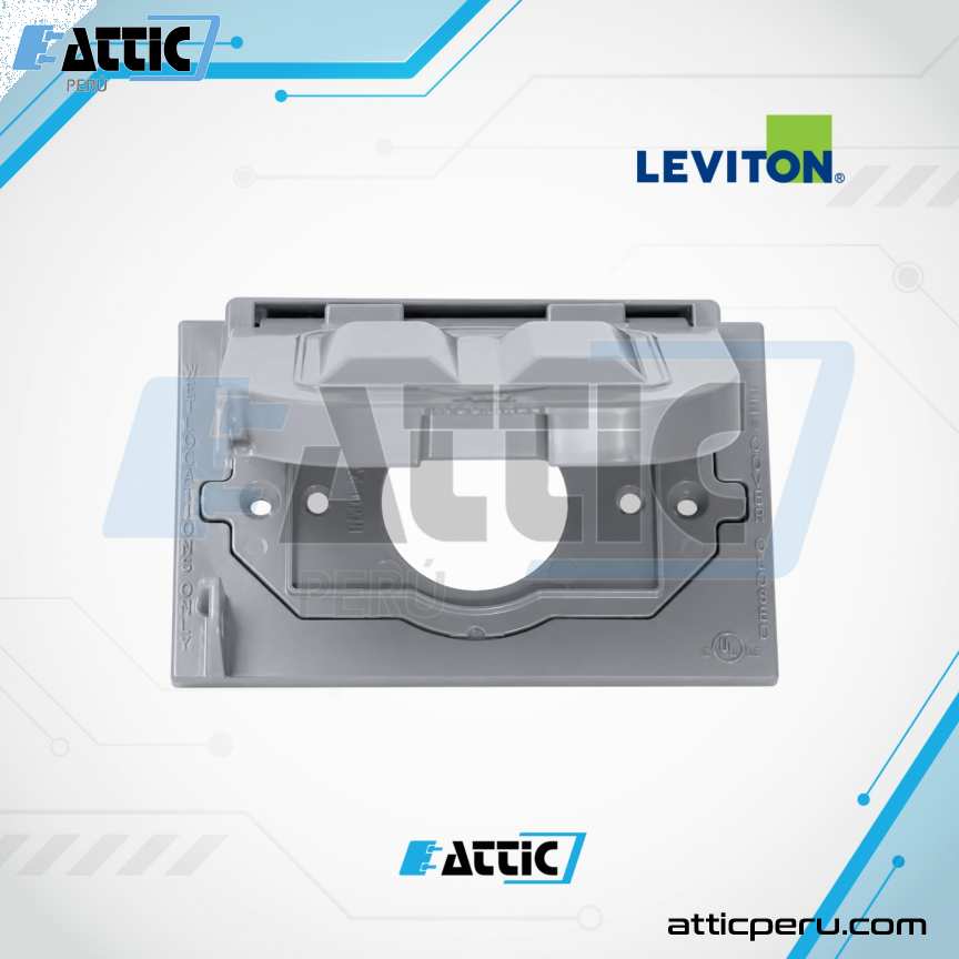 Placa Metalica LEVITON Hermética Horizontal 0WM1H-0GY