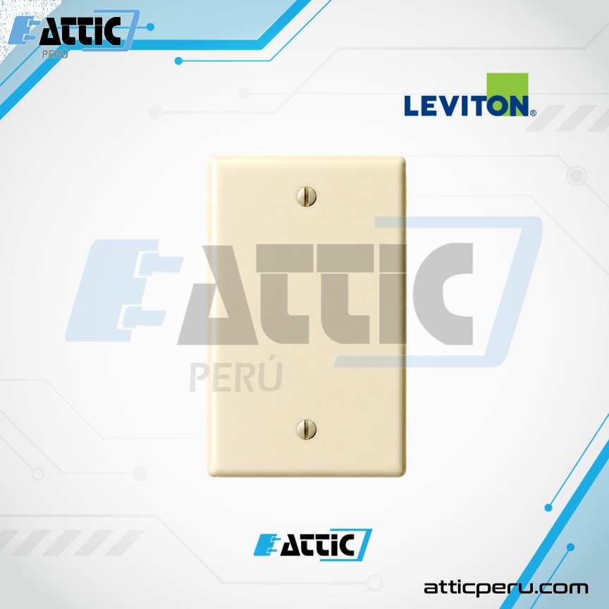 Placa Ciega LEVITON Baquelita Marfil 86014