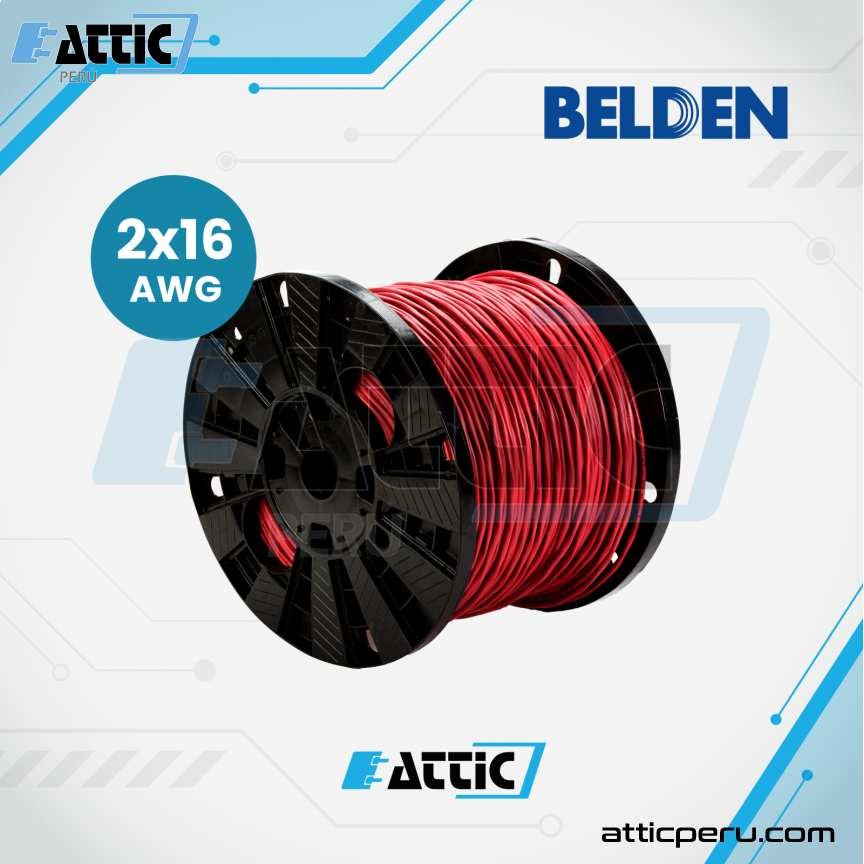 Cable contra Incendio BELDEN Y62013 FPLR 2x16 Apantallado LSZH